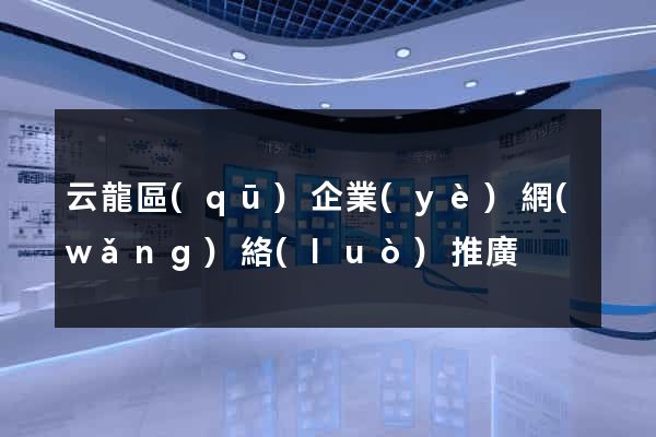 云龍區(qū)企業(yè)網(wǎng)絡(luò)推廣