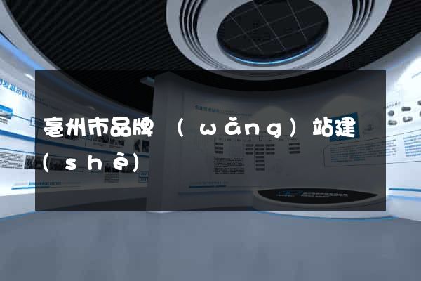 亳州市品牌網(wǎng)站建設(shè)