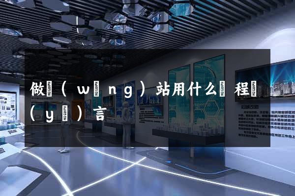 做網(wǎng)站用什么編程語(yǔ)言