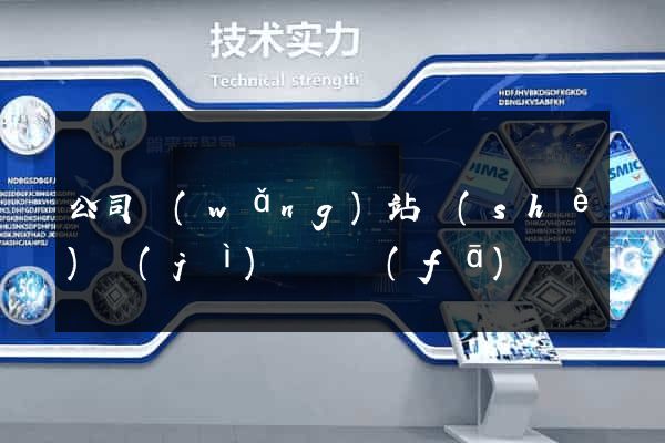 公司網(wǎng)站設(shè)計(jì)與開發(fā)