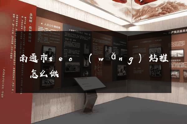 南通市seo網(wǎng)站推廣怎么做