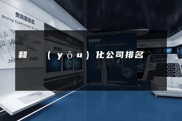 和縣優(yōu)化公司排名