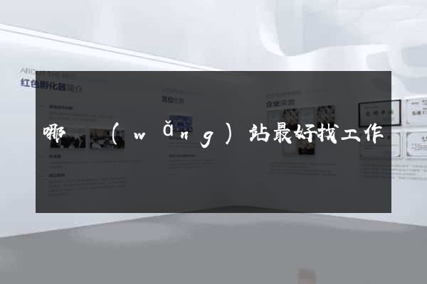 哪個網(wǎng)站最好找工作