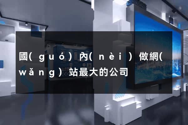 國(guó)內(nèi)做網(wǎng)站最大的公司
