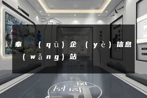 奉賢區(qū)企業(yè)信息網(wǎng)站