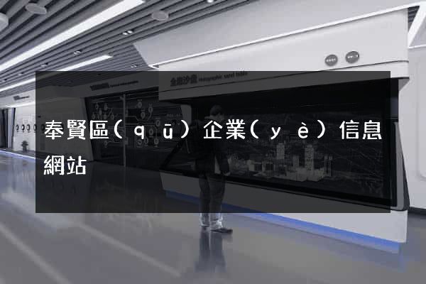 奉賢區(qū)企業(yè)信息網站