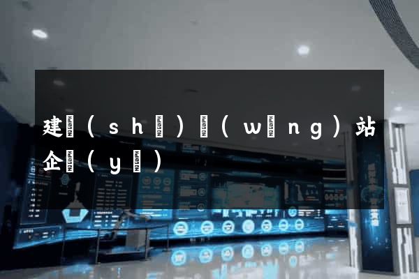 建設(shè)網(wǎng)站企業(yè)