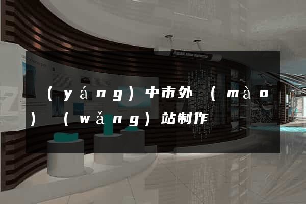 揚(yáng)中市外貿(mào)網(wǎng)站制作