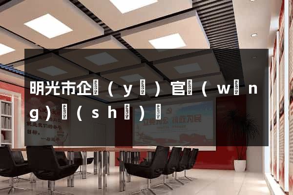 明光市企業(yè)官網(wǎng)設(shè)計