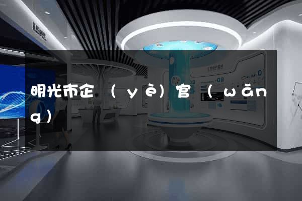 明光市企業(yè)官網(wǎng)設計