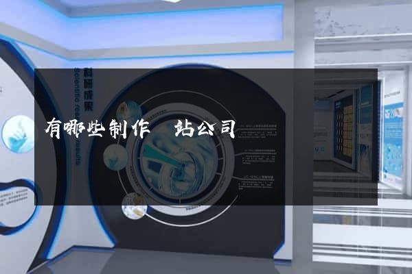 有哪些制作網站公司