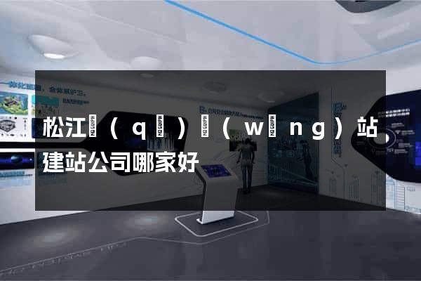 松江區(qū)網(wǎng)站建站公司哪家好