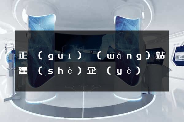 正規(guī)網(wǎng)站建設(shè)企業(yè)