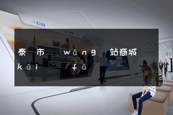 泰興市網(wǎng)站商城開(kāi)發(fā)