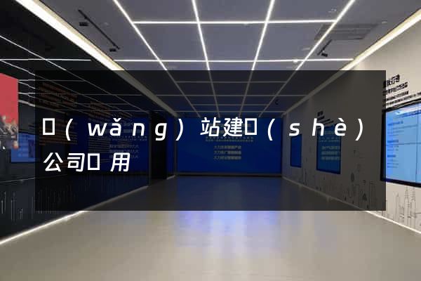 網(wǎng)站建設(shè)公司費用
