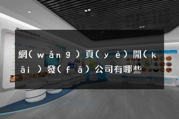 網(wǎng)頁(yè)開(kāi)發(fā)公司有哪些