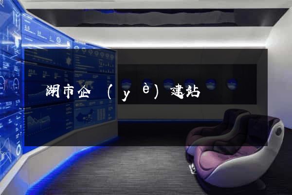 蕪湖市企業(yè)建站