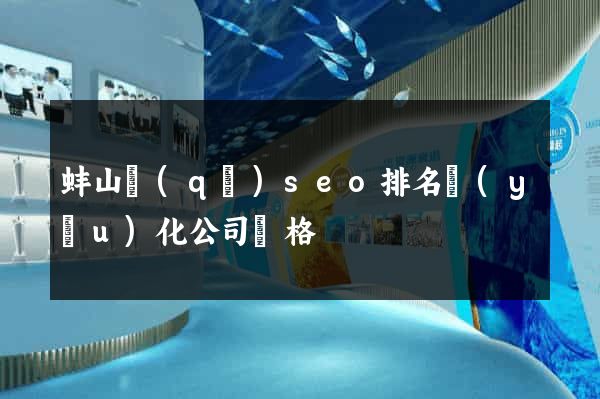 蚌山區(qū)seo排名優(yōu)化公司價格