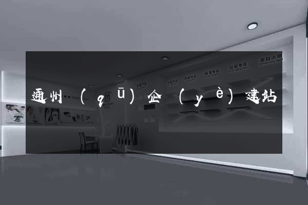 通州區(qū)企業(yè)建站