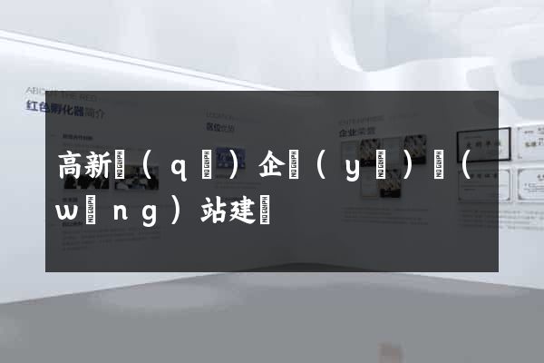 高新區(qū)企業(yè)網(wǎng)站建設